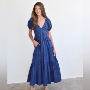 Never a Wallflower coco tiered maxi dress